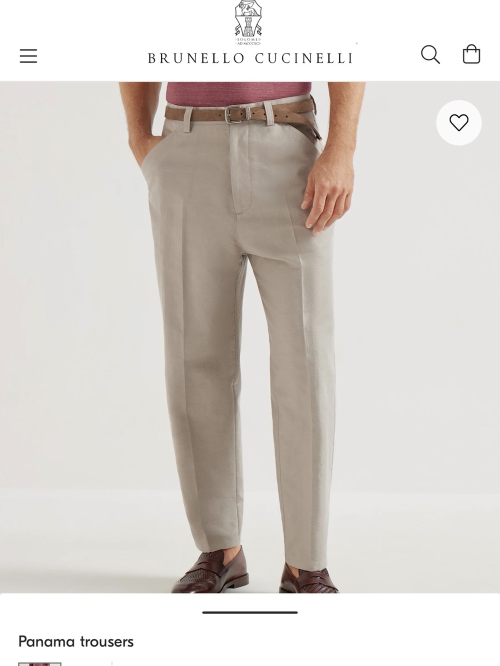 Brunello Cucinelli Panama Trousers